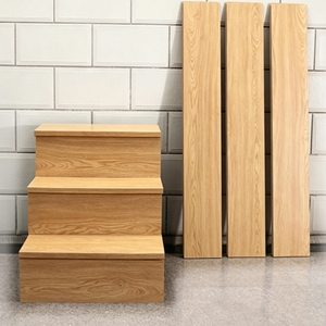 Proveedor de Peldaños de Madera Sólida, Ecológicos y Duraderos, con Borde Decorativo para Renovación de Escaleras Interiores - Product Image 5