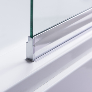 <span class=keywords><strong>Panel</strong></span> de <span class=keywords><strong>ducha</strong></span> corredizo plegable de vidrio transparente cromado para bañera - Product Image 6
