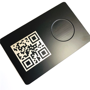 Carte numérique en métal NFC personnalisée Carte à puce NFC de la taille d'un portefeuille à <span class=keywords><strong>code</strong></span> <span class=keywords><strong>QR</strong></span> pour un <span class=keywords><strong>contact</strong></span> instantané - Product Image 1