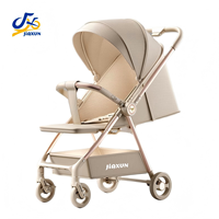 Poussette de voyage ultra-légère et portable, pliage à une main, compacte, siège réversible pour avion, capote complète, 4 roues, assise