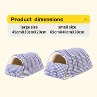 Lit pour chat lavable et écologique, confortable et douillet, en peluche, écologique, pour chat et chien, lit cachette mignon et sûr