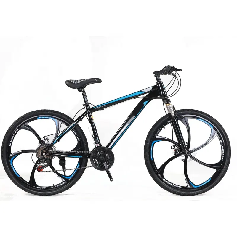 Vendita calda 26 pollici 21 velocità in acciaio al carbonio ad alta bici MTB 6 raggi Mountain Bike ciclo per uomo