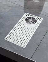 Évier de cuisine double en acier inoxydable 304 fait main, installation en surélevé, avec un ensemble de lave-tasses inclus.