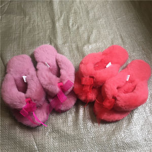 Pantofole in Pelle di Pecora Tibetana con Pelo Lungo e Morbido per Signore - Product Image 4