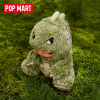 Porte-clés en peluche authentique POP MART Hirono Dinosaure, pendentif mignon pour sac, jouet en peluche tendance à collectionner, ornement, cadeau pour boîte surprise