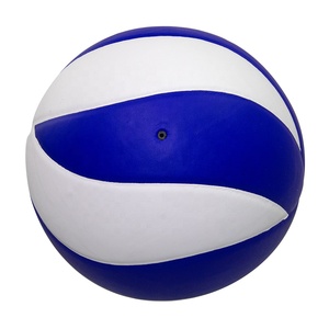 Hoge Kwaliteit Custom Blauw En Wit Pu Volleybal Voor Professionele Indoor En Outdoor Training