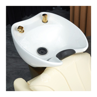 Fauteuil de Coiffure de Luxe Moderne, Équipement de Salon de Beauté, Chaise de Barbier à Base Dorée