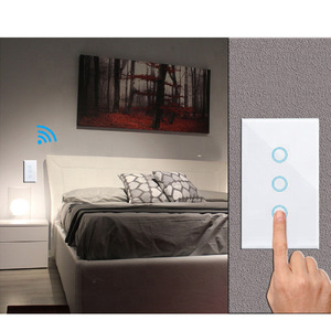 กราฟฟิตีสมาร์ทสวิตช์ WiFi/Zigbee 2.4GHz Touch Zero Single Fire/Zero Firewire Google Assistant <span class=keywords><strong>Alexa</strong></span> สำหรับ Apple HomeKit IP20 10A - Product Image 1