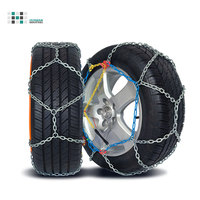Chaînes à neige pour pneus de voiture en acier allié Huanan KU, type diamant, vitesse maximale de 40 km/h pour une élimination efficace de la neige