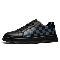 Espadrilles classiques noires personnalisées en maille tendance pour hommes - Chaussures décontractées de skate et de marche Printemps Été Automne Hiver