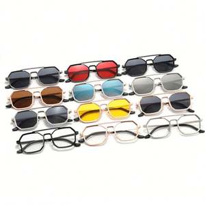 Gafas de Sol Steampunk Retro de Aleación con Logotipo Personalizado para Mujer, Gafas de Sol Punk de Marco Pequeño para Hombre y Mujer - Product Image 5