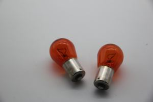 หลอดไฟฮาโลเจน <span class=keywords><strong>P21W</strong></span> สีเหลืองอำพัน <span class=keywords><strong>OSRAM</strong></span> 7506Y 12V ไฟจอดรถไฟรถยนต์ - Product Image 2