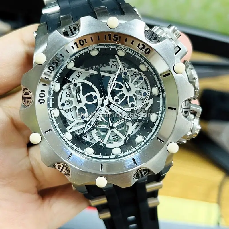 Высококачественные Мужские Цифровые часы с пользовательским логотипом из нержавеющей стали, японский кварц, полнофункциональные силиконовые часы