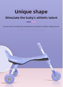 Triciclo Plegable Oulaio de Plástico con Tres Ruedas, Bicicleta de Equilibrio para Niños, Scooter para Bebés - Product Image 4
