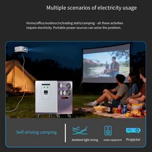 สถานีแบตเตอรี่พลังงานแสงอาทิตย์แบบพกพาอเนกประสงค์ YIXINDIAN CE กำลังไฟสูง สำหรับรถยนต์ไฟฟ้า  ความจุ <span class=keywords><strong>2.3</strong></span>/<span class=keywords><strong>3</strong></span>/5/10/15/20 กิโลวัตต์ชั่วโมง - Product Image 4