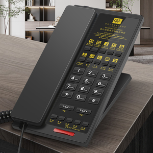 Téléphone <span class=keywords><strong>fixe</strong></span> filaire personnalisé avec façade plate pour hôtel, système téléphonique de haute qualité pour projets hôteliers, prix usine OEM ODM - Product Image 6