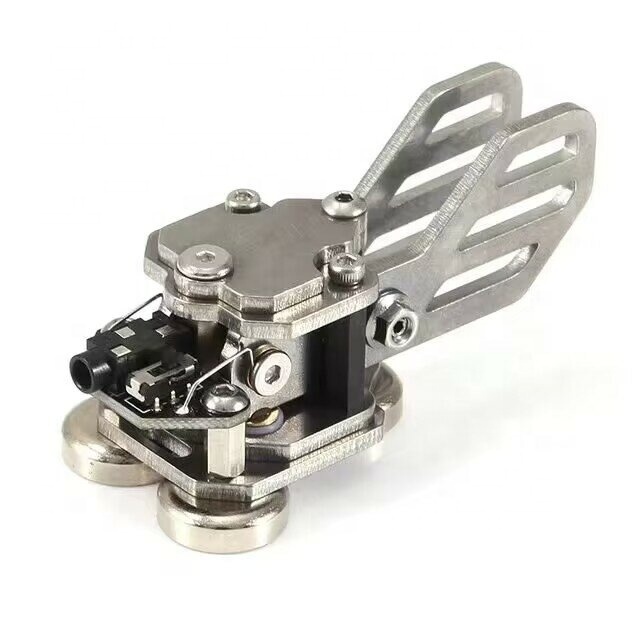 Morse Code Keys Automatic - Radio HAM Send Telegram Double Paddlewith Three Neodymium Magnets Stainless Steel Body