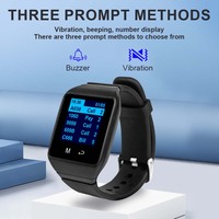 Montre de service sans fil étanche CATEL CTW09 avec charge magnétique pour restaurant, hôtel, café