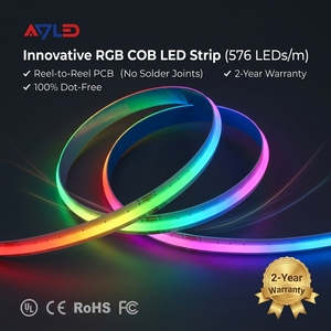 Tira de Luces LED RGB COB sin Puntos, 576 LED/m, 24 V, Sin Juntas de Soldadura, Flexible, de Rollo a Rollo, para Hogar Inteligente y PC - Product Image 2