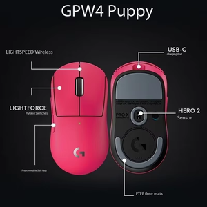 <b>Logitech</b> G <b>PRO</b> <b>X</b> SUPERLIGHT GPW4 2C Wireless Gaming Mouse, 8K Polling Rate Ultra Lightweight Competitive Mouse - Product Image 3