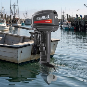 Nuevo Motor de 2 Tiempos y 25 CV Resistente a la Corrosión, Ideal para Pesca en Agua Salada y Embarcaciones Pequeñas - Product Image 1