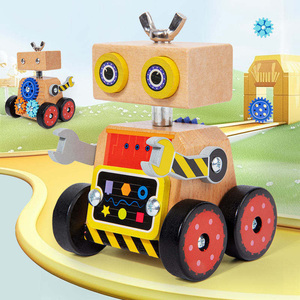 Juguete Educativo de Madera Montessori EDULAND OEM ODM, Robot de Ensamblaje para Preescolares, Juego de Aprendizaje para Coordinación Mano-Ojo - Product Image 3