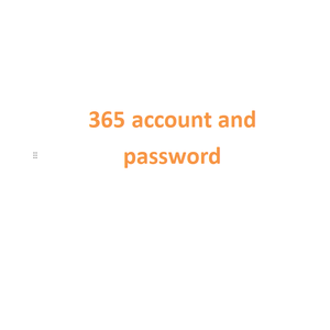 Account e Password Office 365 Inviati su Chat Ali - Product Image 1
