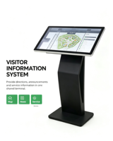 Kiosque d'information multimédia interactif LCD 50 pouces tout-en-un avec écran tactile pour l'extérieur, idéal pour les centres commerciaux et les ascenseurs