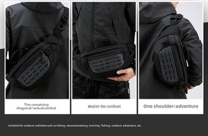 Sac de poitrine polyvalent pour homme, idéal pour les activités de plein air comme la course à pied, le cyclisme et la pêche, avec compartiment pour téléphone - Product Image 4