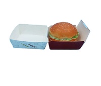 Empaquetado de marca de comida rápida con logotipo personalizado para sándwich, perro caliente, pollo frito, hamburguesa, hamburguesa, fiambrera, chicle en relieve