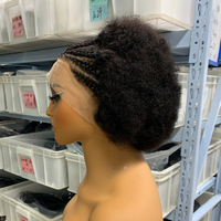 Perruque Pixie Cut 13*4 Full Lace Frontal à Prix d'Usine en Gros, 100% Cheveux Humains Naturels et Colorés en Promotion