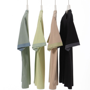 T-shirt Estiva Pesante 240G in Cotone Misto Solona a Doppia Faccia, Girocollo, Asciugatura Rapida, Moda Semplice, Unisex - Product Image 3