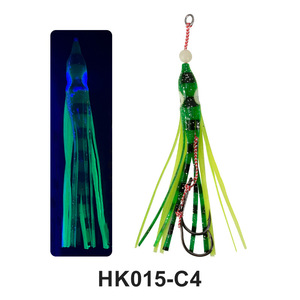 Señuelo <span class=keywords><strong>de</strong></span> <span class=keywords><strong>pesca</strong></span> suave para <span class=keywords><strong>pesca</strong></span> <span class=keywords><strong>en</strong></span> alta mar, tipo falda <span class=keywords><strong>de</strong></span> pulpo y <span class=keywords><strong>calamar</strong></span>, con anzuelo <span class=keywords><strong>de</strong></span> asistencia triple, para movimiento lento y luminoso - Product Image 3