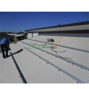 Structure du système de montage de toit solaire Pinces de toit en pente kit flash toit plat pieds en L composants de rail modules de support - Product Image 4