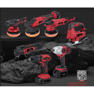 Pulidora Vibratoria Excéntrica Guanxin de 6 Velocidades, Máquina Profesional para Pulir Autos, Herramienta Eléctrica para Encerar, Roja, 230V - Product Image 1