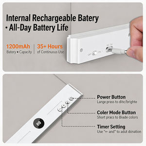 Luz de Lectura Plana para Libros, Luz LED para Leer en la Cama por la Noche, Iluminador de Página Completa - Product Image 5