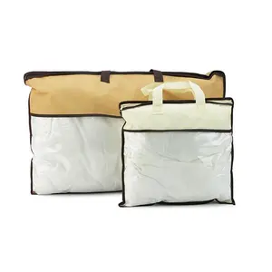 Wholesale Cheap Fashion Promotional Dust Cover Packaging Clear PVC Non-woven Pillow Bags