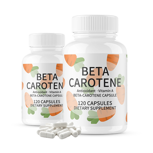 Integratori a base di erbe all'ingrosso 10% <span class=keywords><strong>Beta</strong></span>-<span class=keywords><strong>Carotene</strong></span> alla rinfusa provitamina a capsule ingredienti naturali per adulti non per le donne in gravidanza - Product Image 1