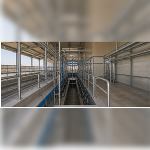 Étable laitière moderne en acier, prête pour le désert, pour l'Arabie Saoudite, avec système de traite mécanisé - Product Image 5