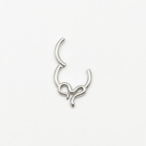 Joias Personalizadas em Aço Inoxidável para Piercing DIY Atacado em Lote Anel de Septo em Forma de Cobra Piercing de Cartilagem - Product Image 2