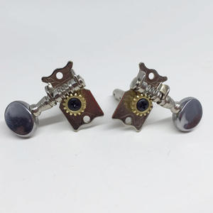 Clavijas de Afinación de <span class=keywords><strong>Guitarra</strong></span> de Acero con Doble Orificio y Cabeza Redonda Pequeña, Electrochapadas, Eje de Cuerda Estándar, Revestimiento Uniforme, Hermoso Color - Product Image 3