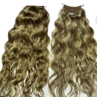 Queue de cheval en cheveux humains 100% Remy vierges russes, couleur personnalisée (blond, noir, brun), soyeuse, naturelle et douce