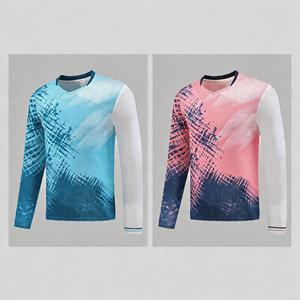 Seragam Olahraga Bernapas Lengan Panjang Khusus 2026 untuk Bola Voli, Bulu Tangkis, dan Tenis Meja - Product Image 1