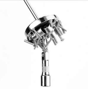 Balayeuse magnétique télescopique pour jardin et cour Vis de détection de pièces Capacité de traction de 35LB Outil de ramassage magnétique rétractable de 8.6 " - 33" - Product Image 2