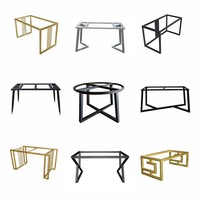Pieds de table métalliques robustes, vente chaude, fourniture d'usine de quincaillerie pour meubles, plusieurs styles, base de table en gros