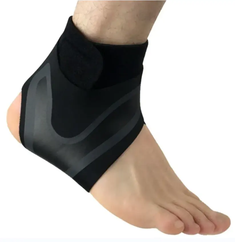 Supporto per caviglia sportivo supporto per compressione regolabile protezione elastica cinturino per alleviare il dolore supporto per cavigliera da basket