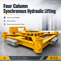 Base de tête de puits réglable en hauteur hydrauliquement, à quatre poteaux, pour équipement marin CGB, modèle Zhong Rui Wei Fei, couleur jaune