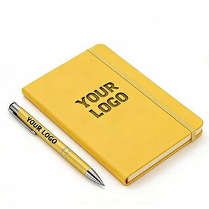 Manufacturer Wholesale Custom PU Leather <b>Diary</b> A5 <b>A6</b> Notebook Business Office Promo Gift Planners Journals Notebook With Logo - Product Image 1