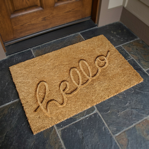 Tapete de Entrada para Exteriores de PVC y Fibra de Coco, 40x60cm, Grosor Medio, Acabado Natural, Patrón en Relieve, Antideslizante, Antibacteriano, para Mascotas - Product Image 2