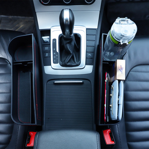 Organizador universal para hueco <span class=keywords><strong>de</strong></span> asiento <span class=keywords><strong>de</strong></span> coche, bolsillo <span class=keywords><strong>de</strong></span> cuero PU para billetera, bolsillo con ranura para teléfono, organizador <span class=keywords><strong>de</strong></span> almacenamiento para coche, 2 unidades - Product Image 4